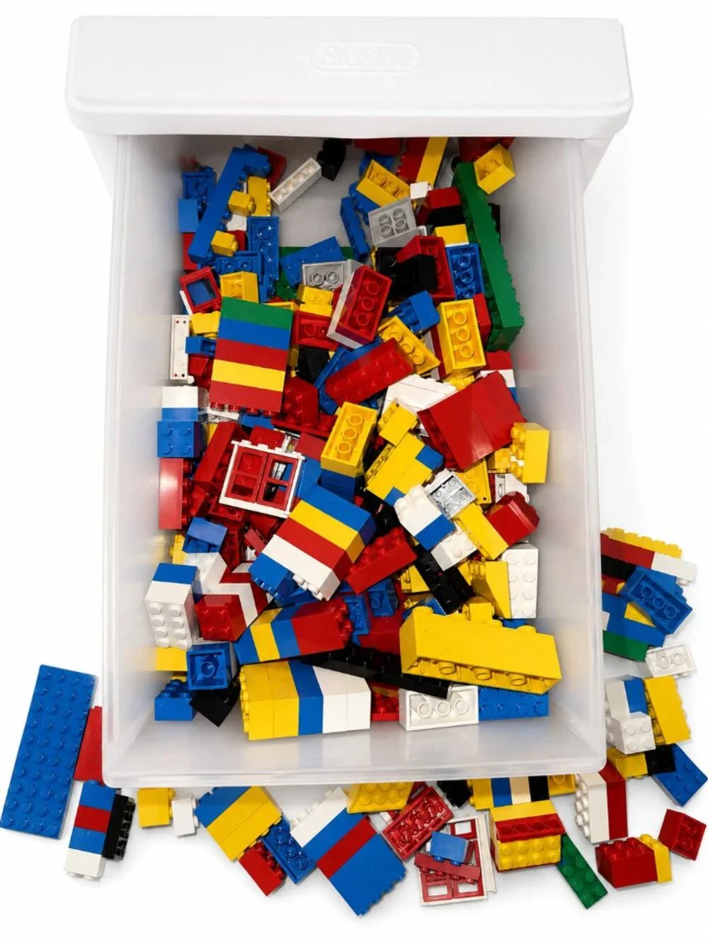 Vintage LEGO Bulk Lot 1980s Basic 527 Manual Baseplates Wheels Printed Parts